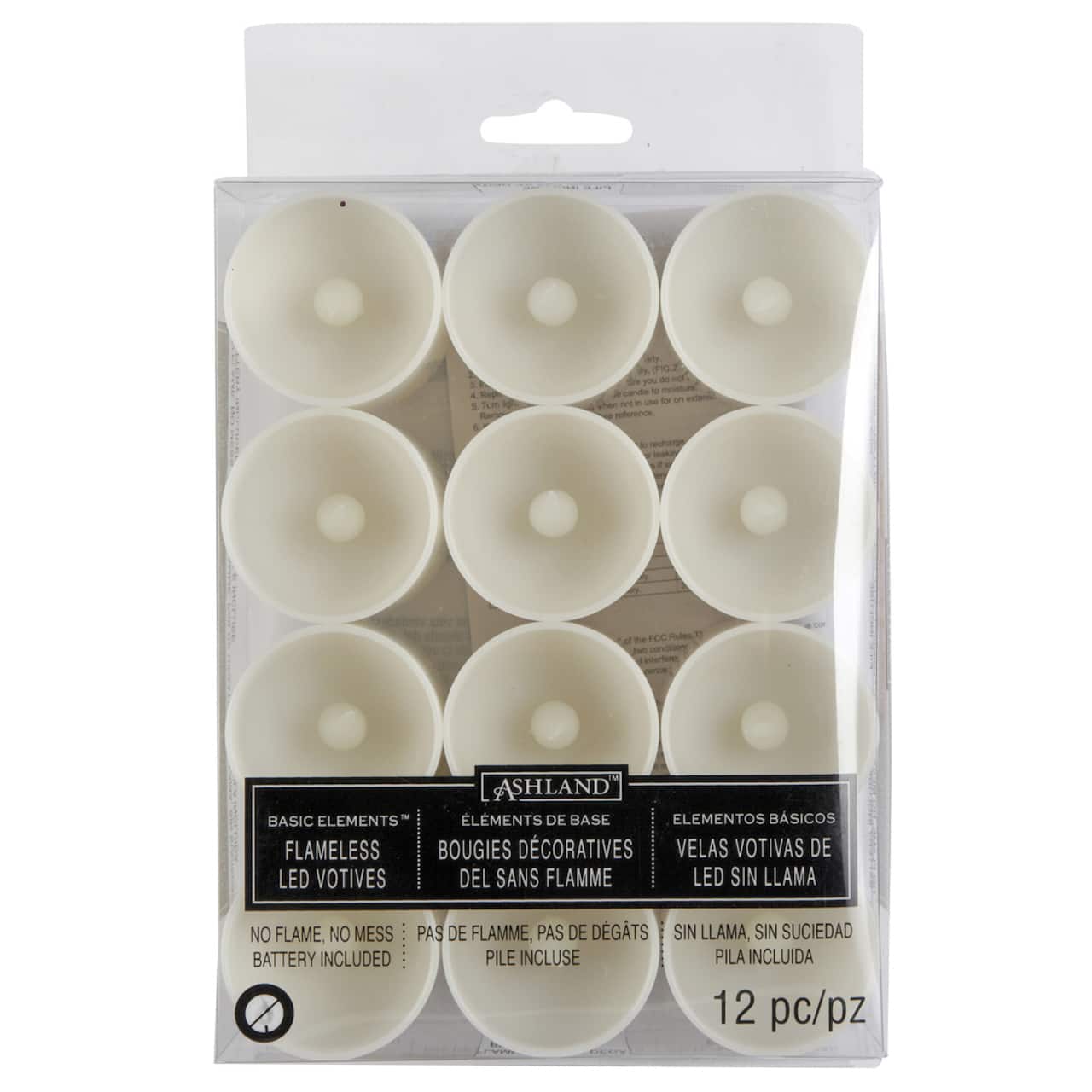 12 Pack: Basic Elements™ Flameless LED Votives by Ashland®